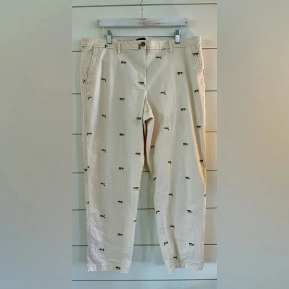 TALBOTS RELAXED CHINOS TIGER CRITTER - Picture 5 of 5